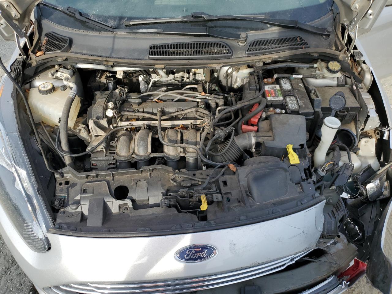 2015 Ford Fiesta VIN 3FADP4AJ0FM104463 Copart auction photo, front end / rear end damage thumbnail 12