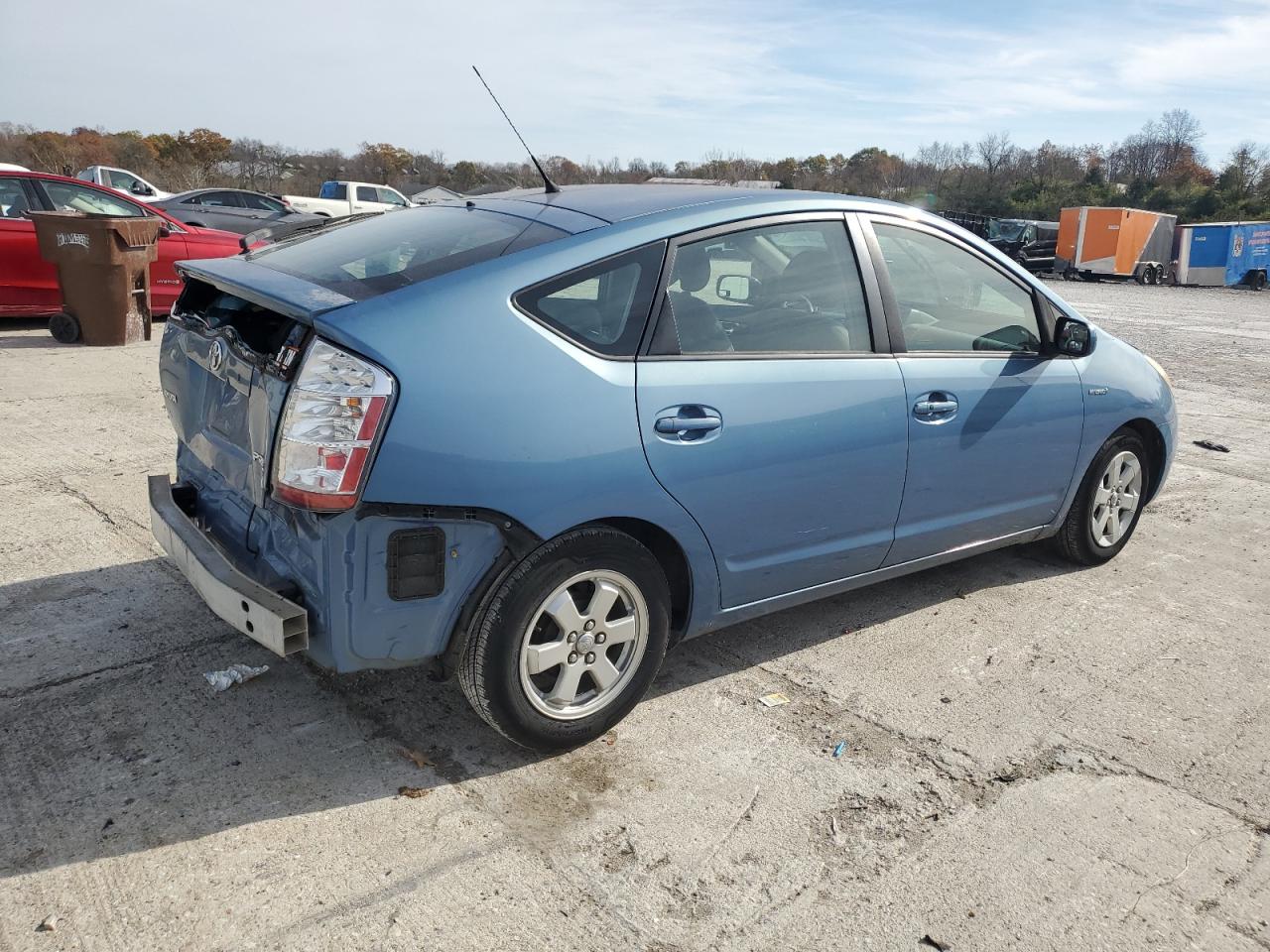 2007 Toyota Prius VIN JTDKB20U177678114 Copart auction photo, rear end damage thumbnail 3