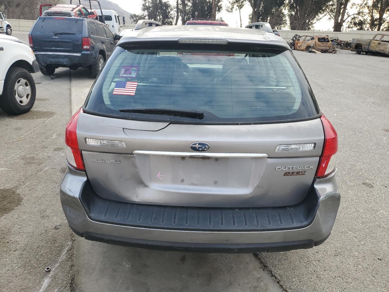 2008 Subaru Outback VIN 4S4BP62C487361079 Copart auction photo, rear end / front end damage thumbnail 6