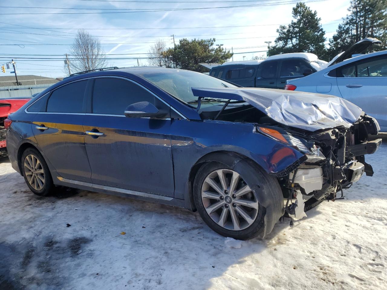 2017 Hyundai Sonata VIN 5NPE34AF7HH564461 Copart auction photo, front end damage thumbnail 4