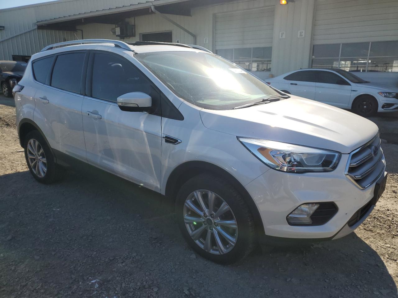 2017 Ford Escape VIN 1FMCU9J91HUD32127 Copart auction photo, top/roof damage thumbnail 4