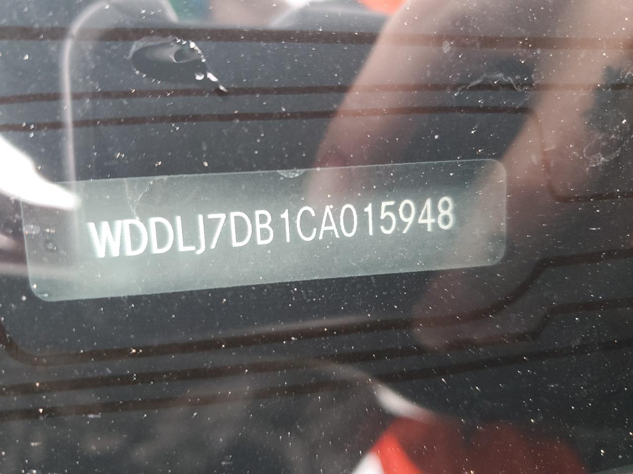 2012 Mercedes-Benz Cls-klasse VIN WDDLJ7DB1CA015948 Copart auction photo, front end / side damage thumbnail 12