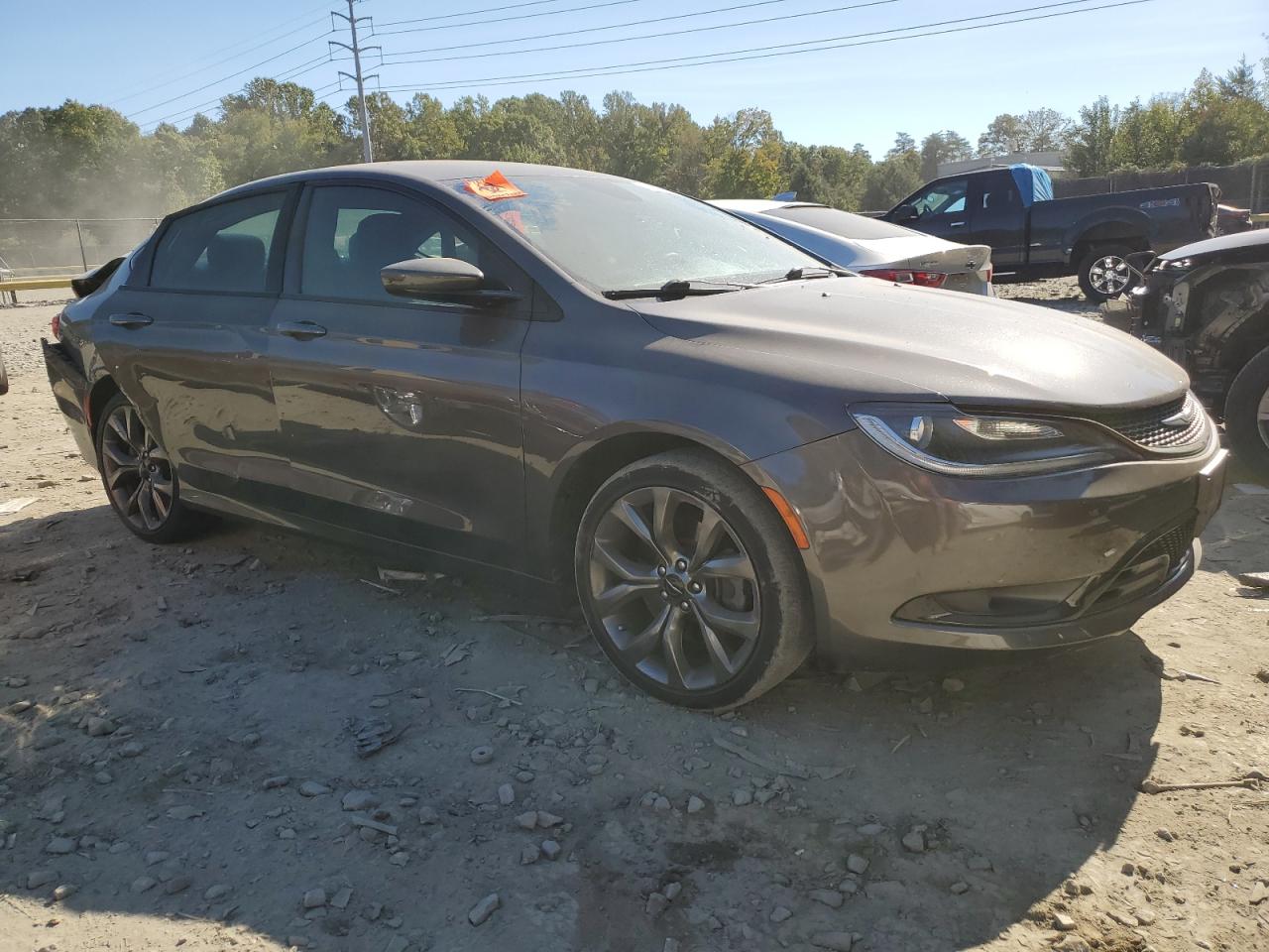 2015 Chrysler 200 VIN 1C3CCCBG0FN565316 Copart auction photo, rear end / side damage thumbnail 4