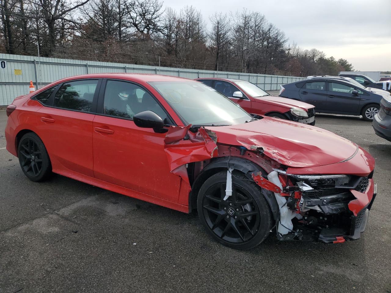 2025 Honda Civic VIN 2HGFE2F56SH501274 Copart auction photo, front end / rear end damage thumbnail 4