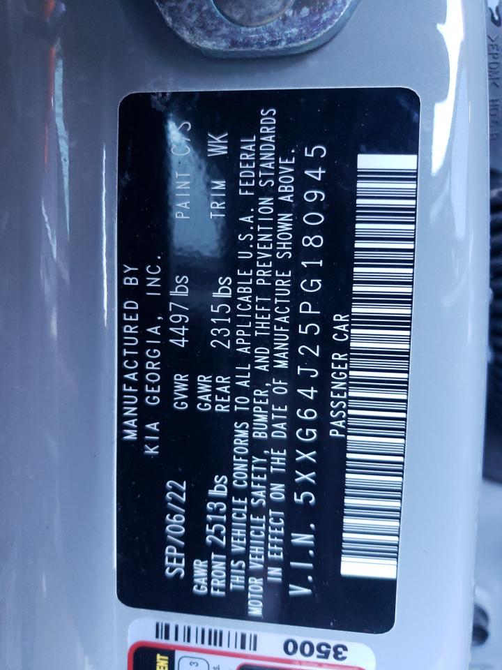 2023 KIA K5 VIN 5XXG64J25PG180945 Copart auction photo, rear end damage thumbnail 12