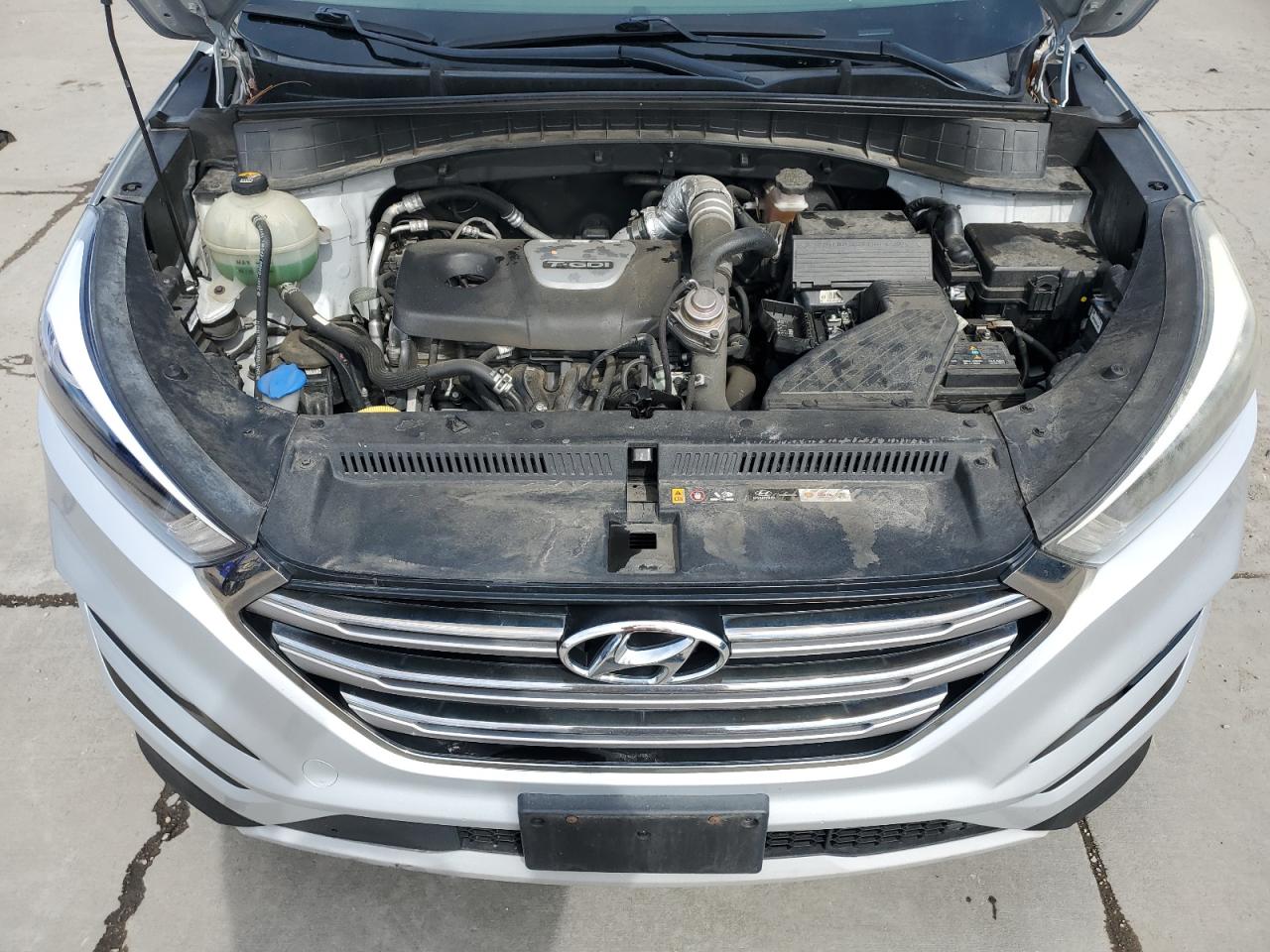 2017 Hyundai Tucson VIN KM8J3CA2XHU394541 Copart auction photo, front end / side damage thumbnail 12