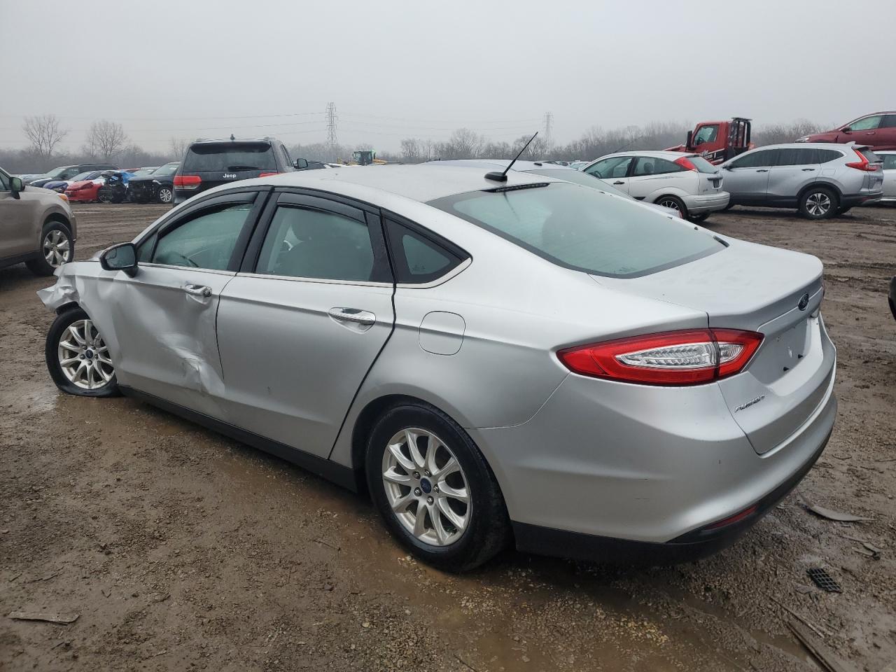 2016 Ford Fusion VIN 3FA6P0G76GR163793 Copart auction photo, side / front end damage thumbnail 2