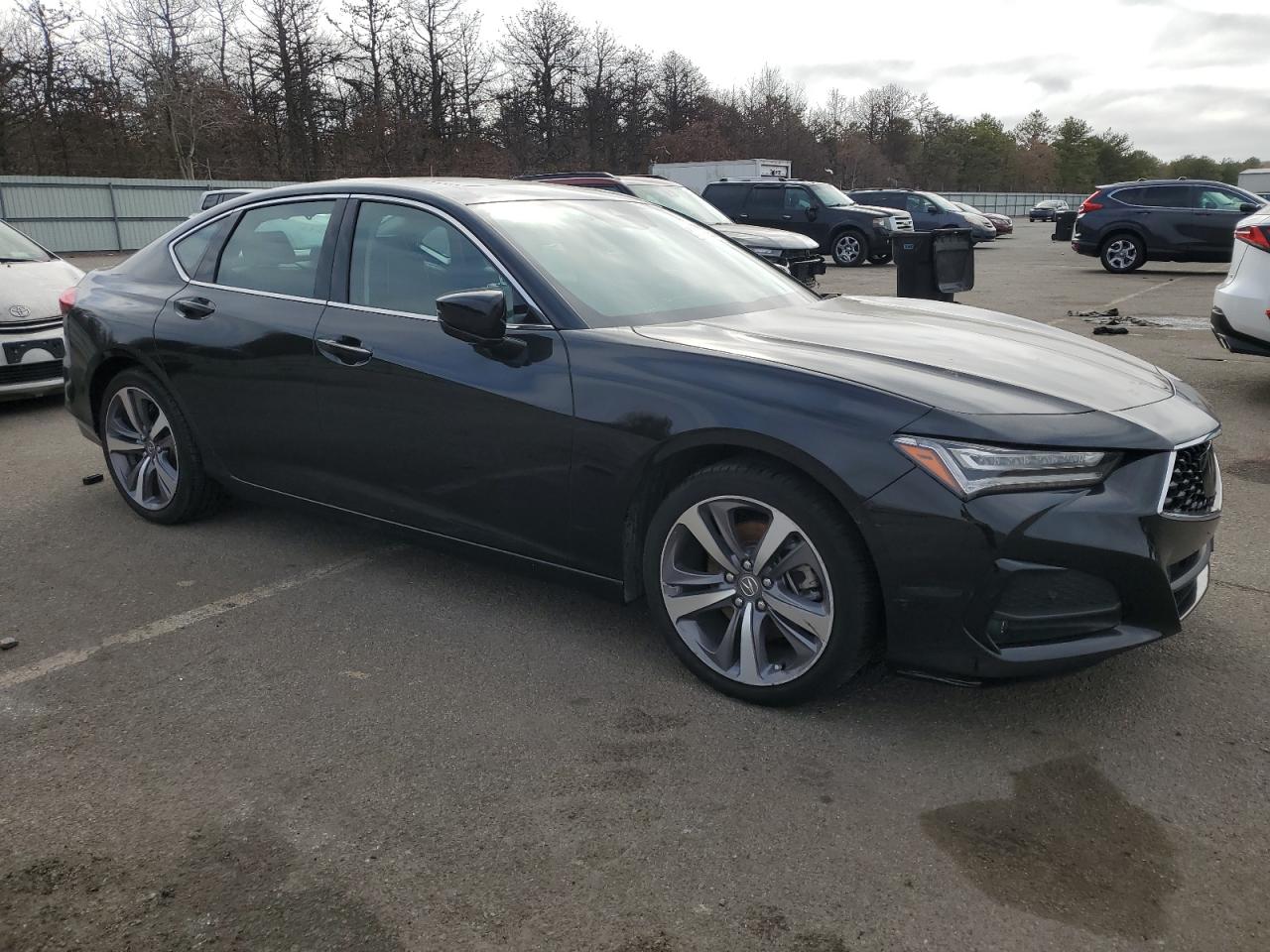 2022 Acura TLX VIN 19UUB6F65NA003537 Copart auction photo, missing/altered vin / vandalism damage thumbnail 4
