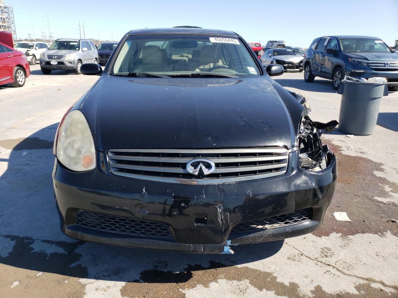 2006 Infiniti G VIN JNKCV51E56M506025 Copart auction photo, front end damage thumbnail 5