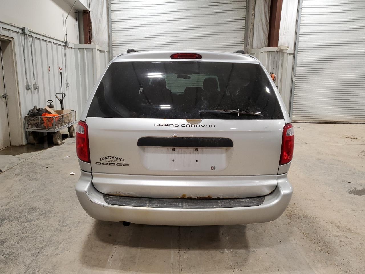 2007 Dodge Caravan VIN 1D4GP24R37B166917 Copart auction photo, vandalism damage thumbnail 6