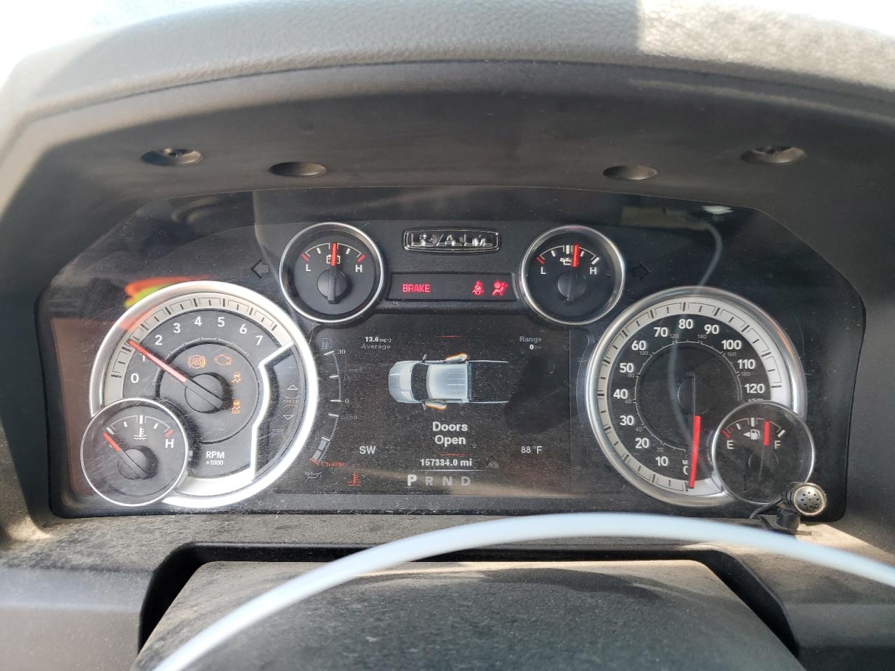 2014 RAM 1500 VIN 1C6RR6LT8ES112621 Copart auction photo, all over damage thumbnail 9