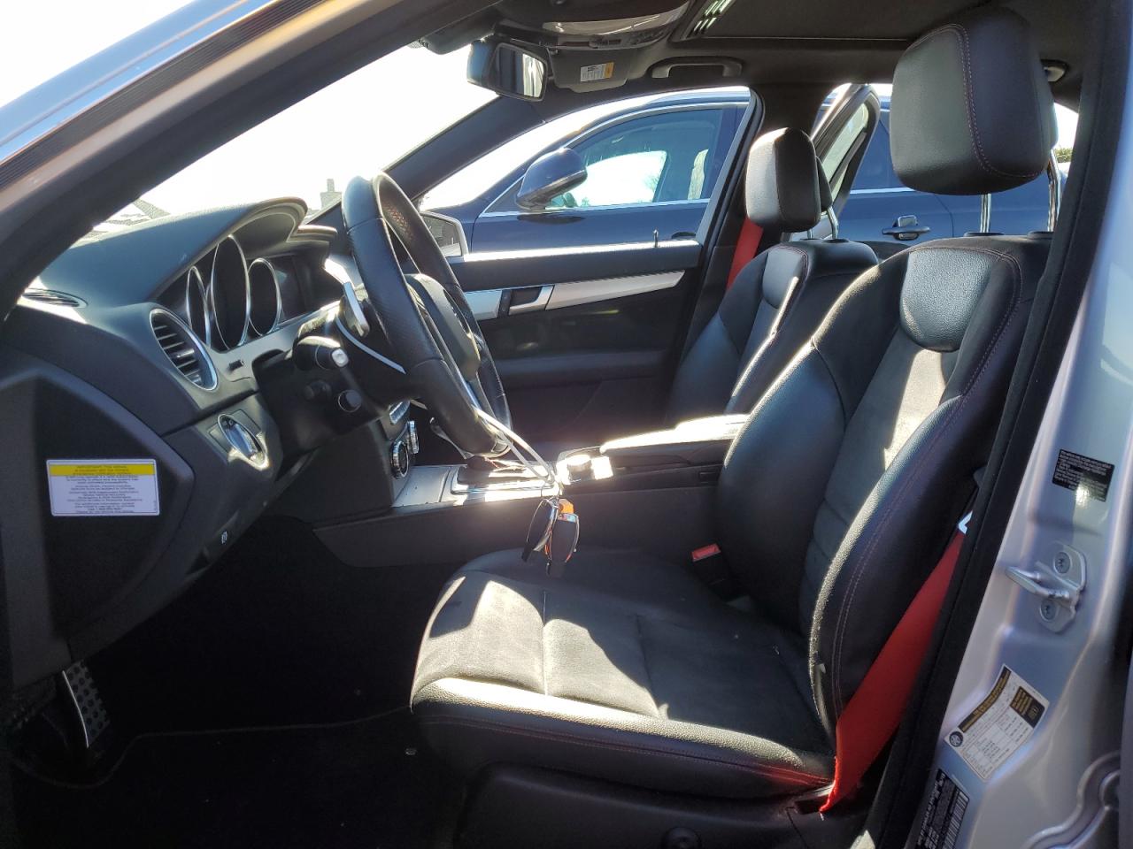 2014 Mercedes-Benz C-klasse VIN WDDGF4HB9ER303622 Copart auction photo, all over / undercarriage damage thumbnail 7