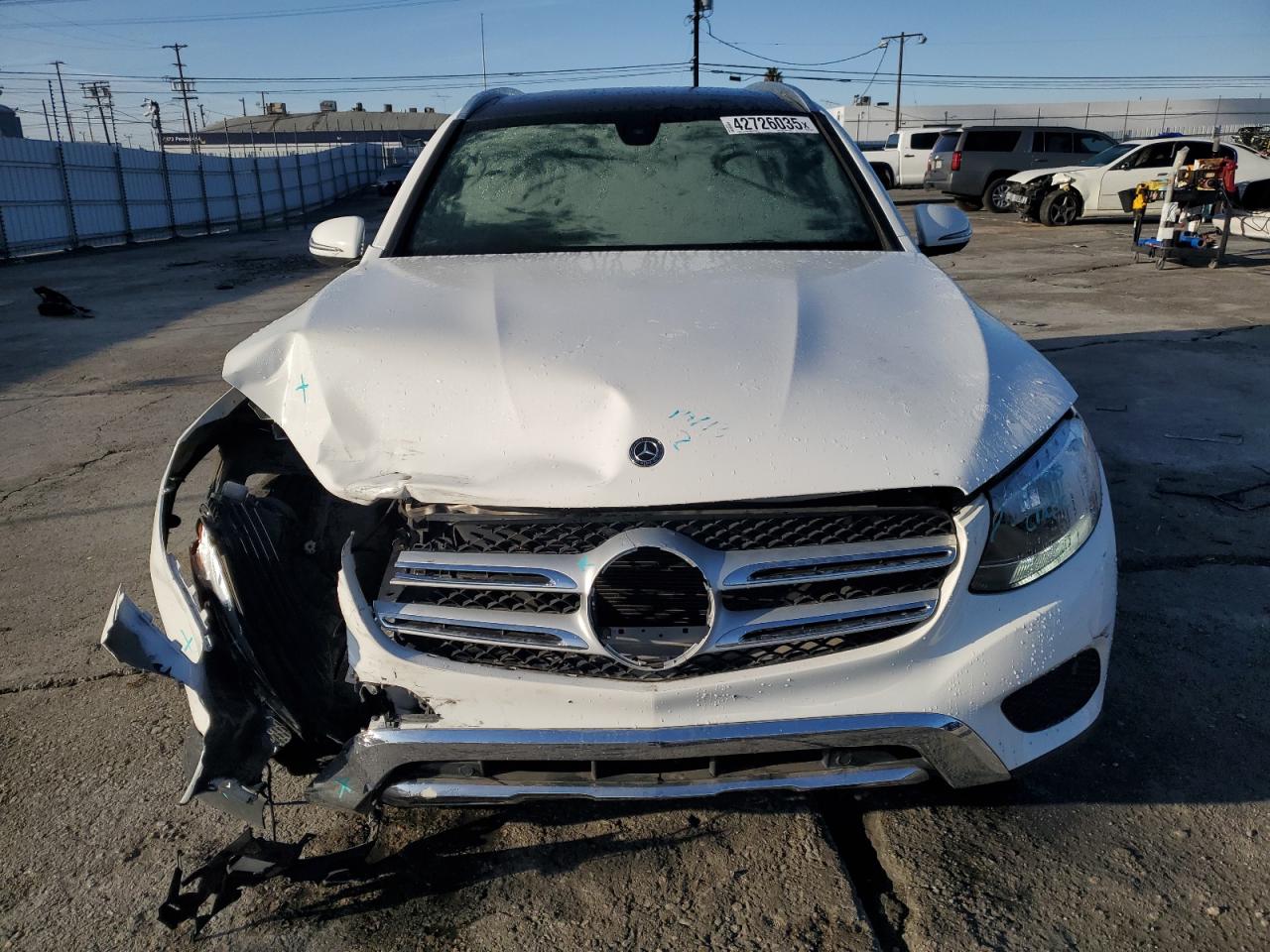 2019 Mercedes-Benz GLC VIN WDC0G4JB5KV123005 Copart auction photo, front end damage thumbnail 5