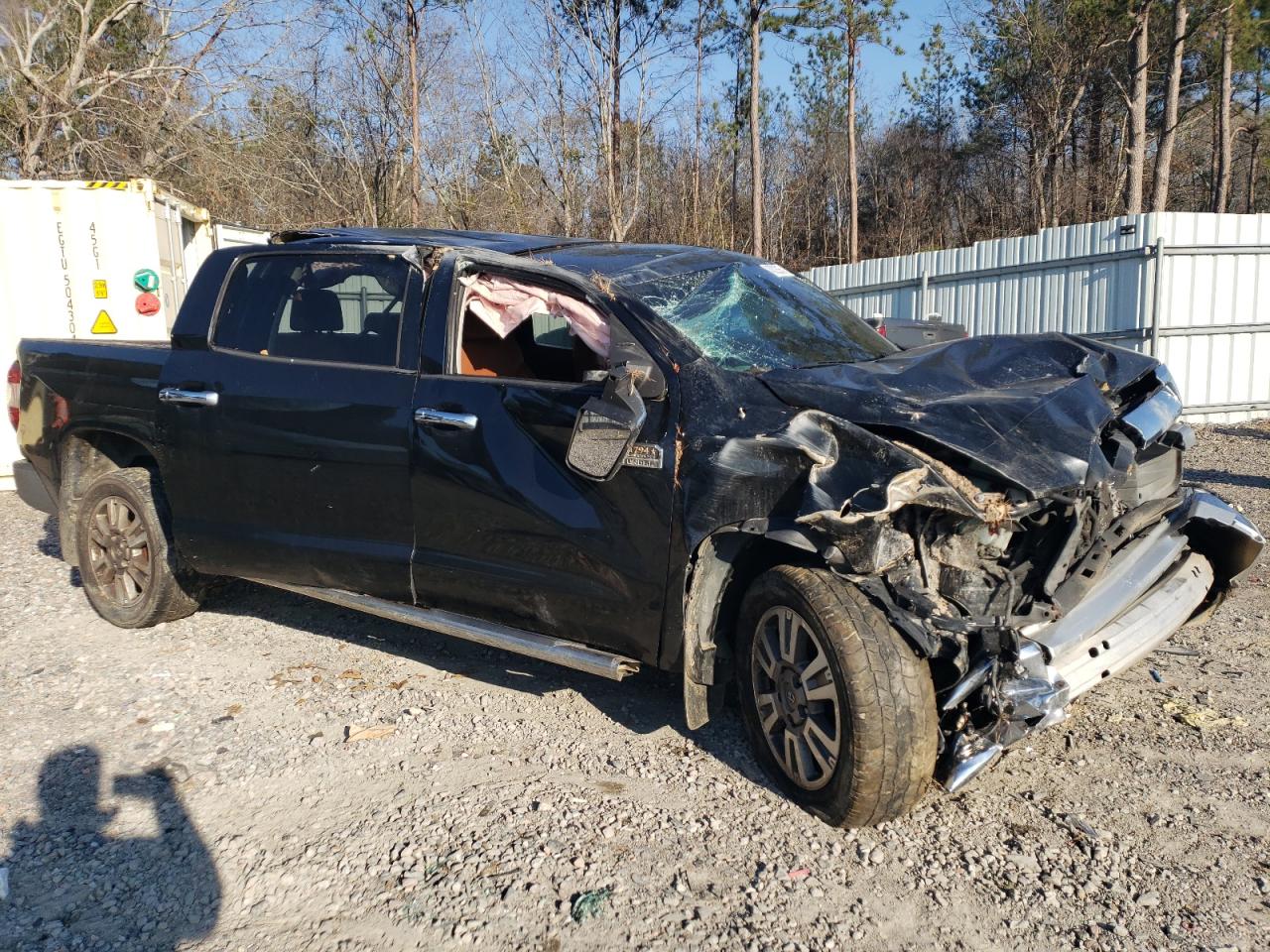 2014 Toyota Tundra VIN 5TFGY5F1XEX157876 Copart auction photo, rollover / all over damage thumbnail 4
