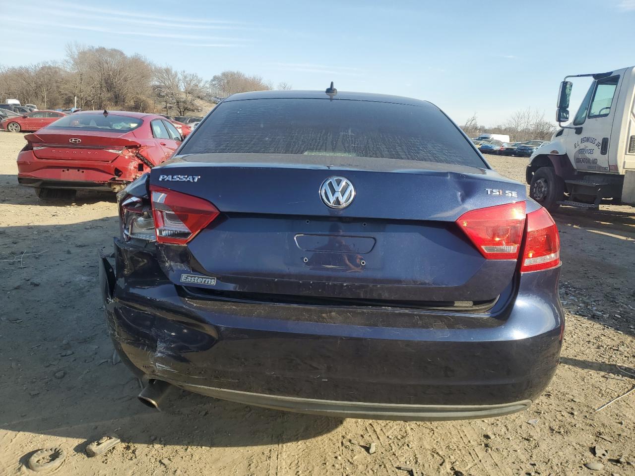 2014 Volkswagen Passat VIN 1VWBT7A35EC112328 Copart auction photo, rear end / front end damage thumbnail 6