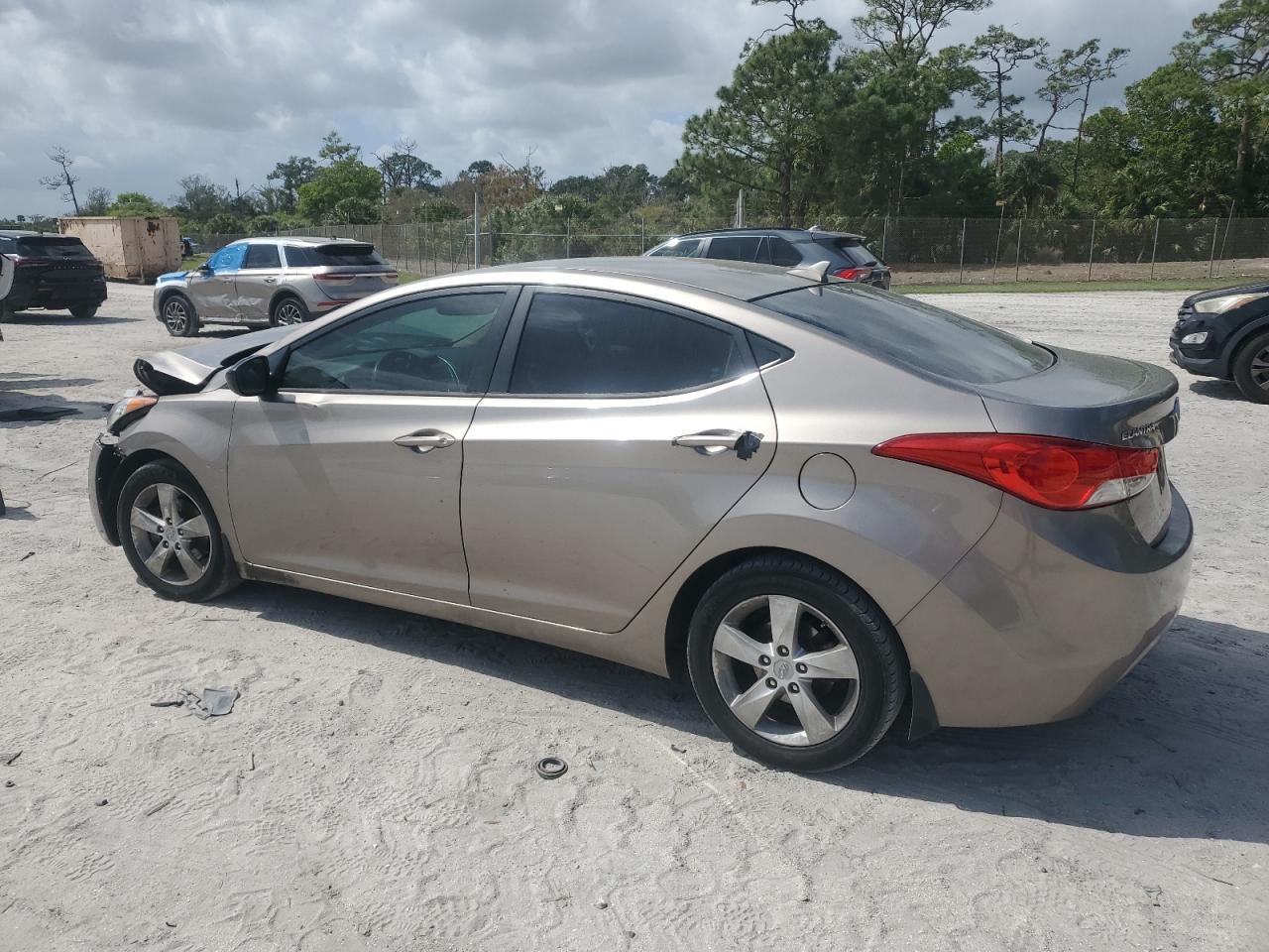 2013 Hyundai Elantra VIN 5NPDH4AEXDH196520 Copart auction photo, front end damage thumbnail 2