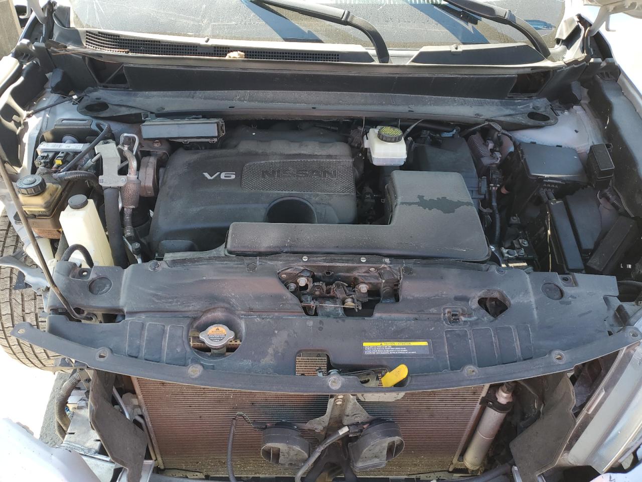2020 Nissan Pathfinder VIN 5N1DR2BN1LC624187 Copart auction photo, front end / side damage thumbnail 14