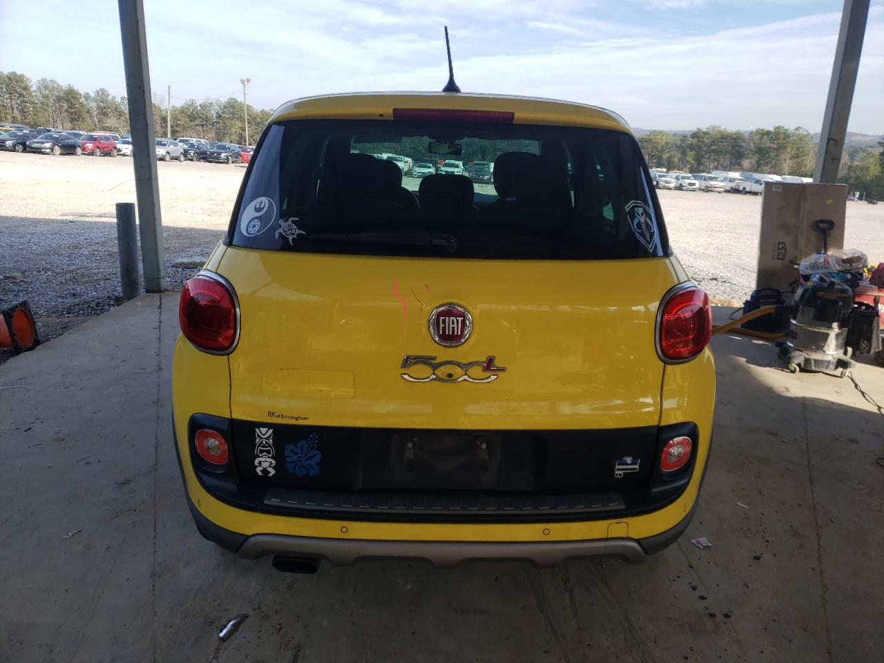 2014 Fiat 500 VIN ZFBCFADH1EZ021222 Copart auction photo, side damage thumbnail 6