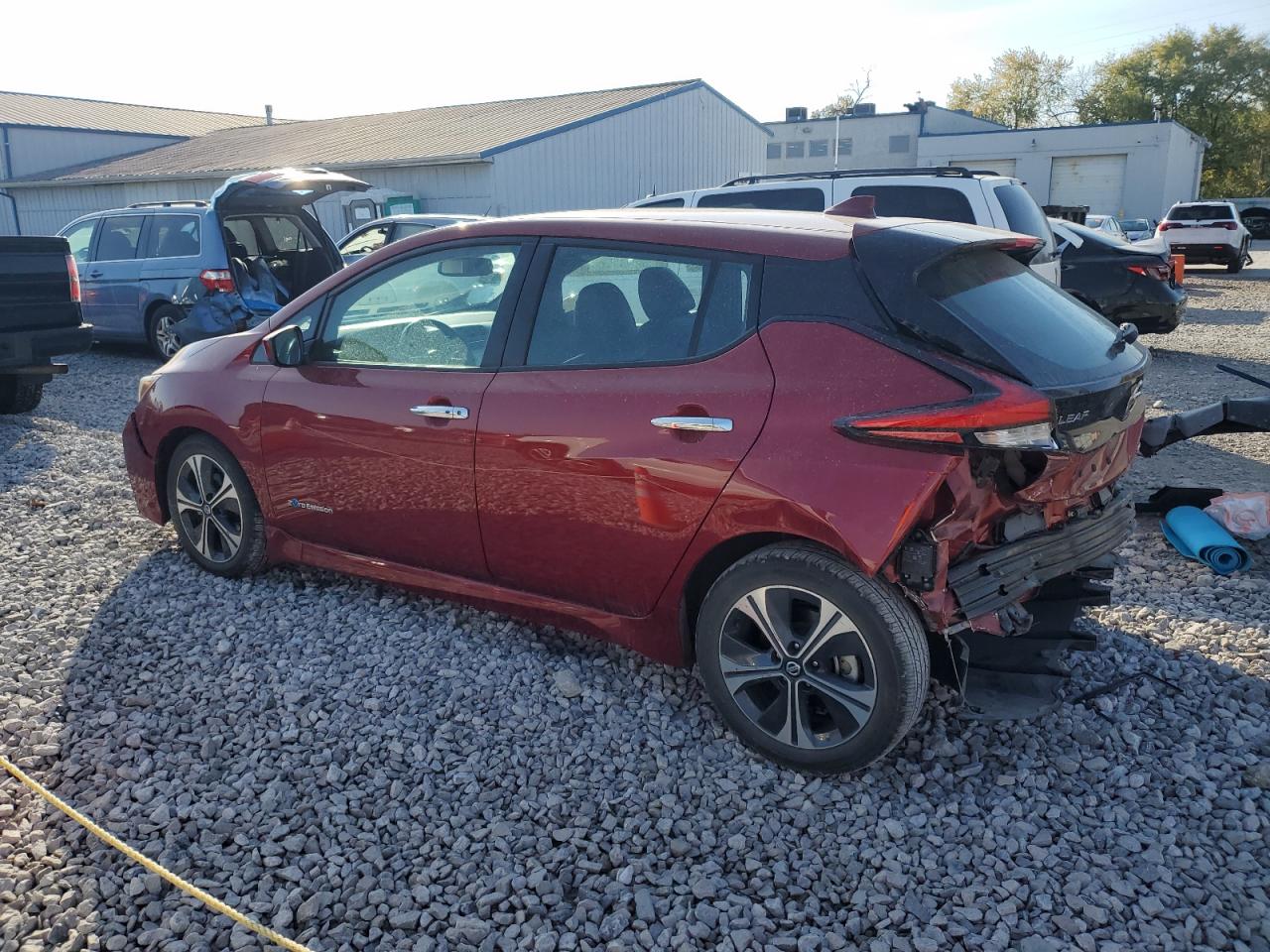 2018 Nissan Leaf VIN 1N4AZ1CP3JC303336 Copart auction photo, rear end / front end damage thumbnail 2