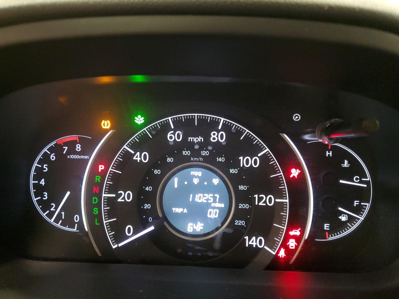 2016 Honda CR-V VIN 2HKRM4H35GH602276 Copart auction photo, front end / hail damage thumbnail 9