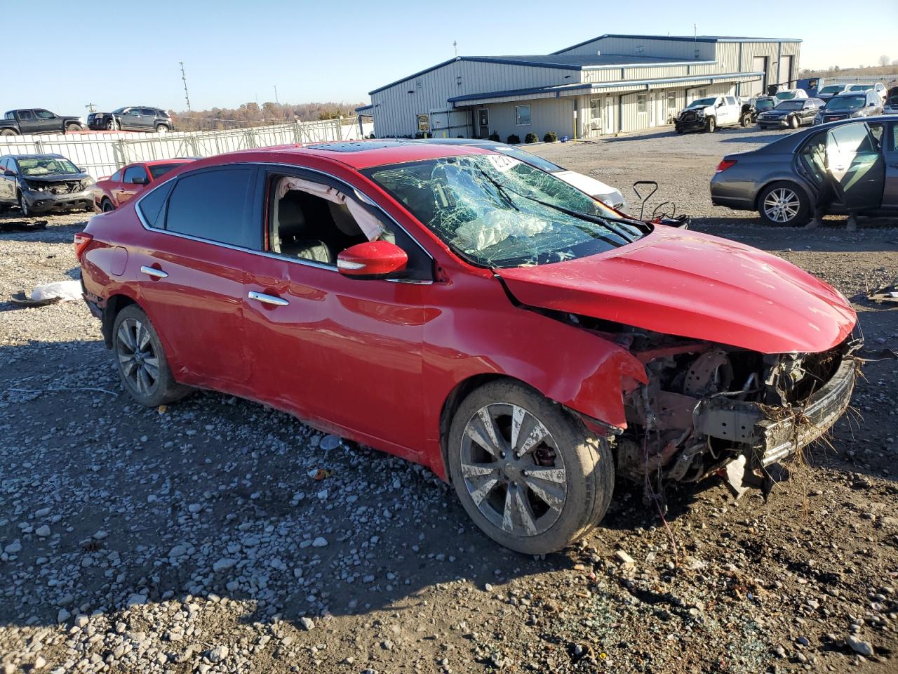 2018 Nissan Sentra VIN 3N1AB7AP1JY324846 Copart auction photo, all over damage thumbnail 4
