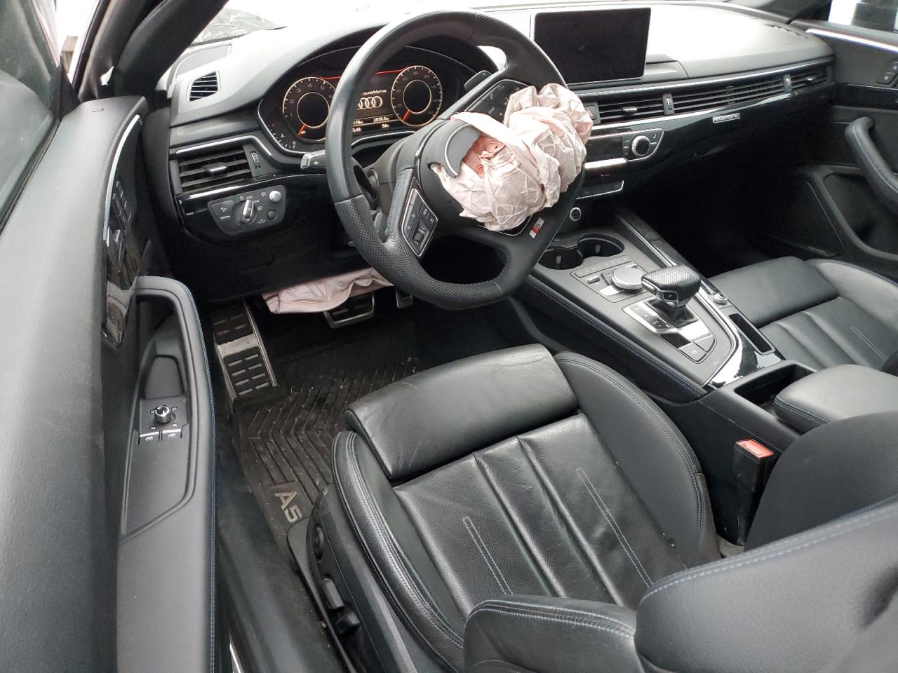 2019 Audi A5 VIN WAUUNAF58KA054443 Copart auction photo, front end / side damage thumbnail 8