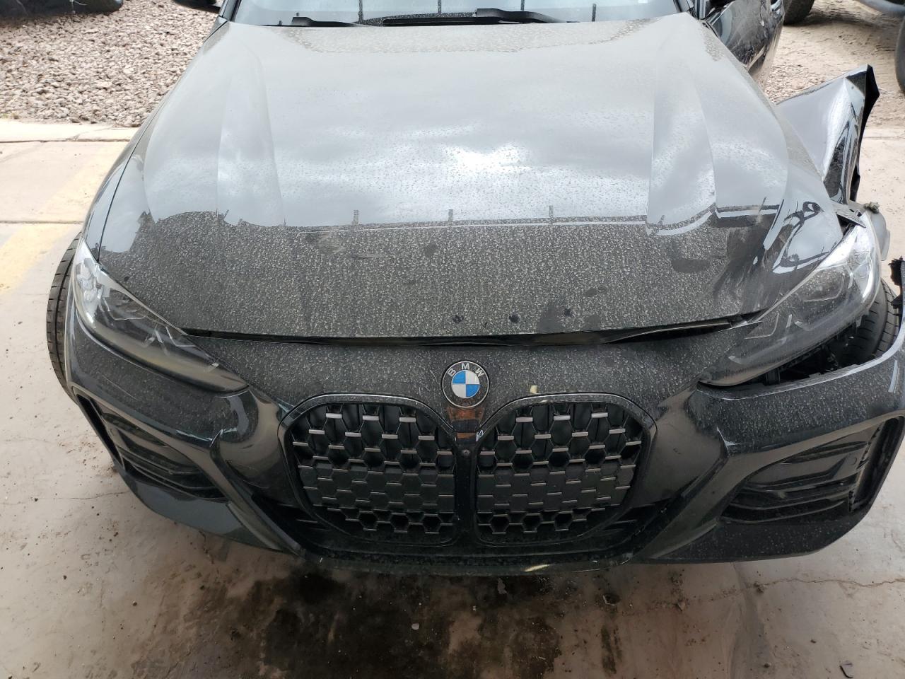 2021 BMW 4er VIN WBA53AP01MCF92750 Copart auction photo, front end / side damage thumbnail 11