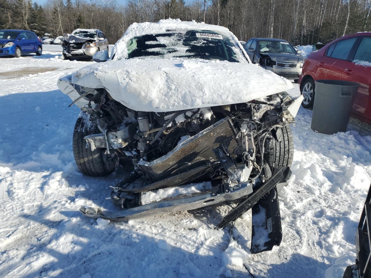 2018 Audi A4 VIN WAUANAF45JN008747 Copart auction photo, front end / side damage thumbnail 5
