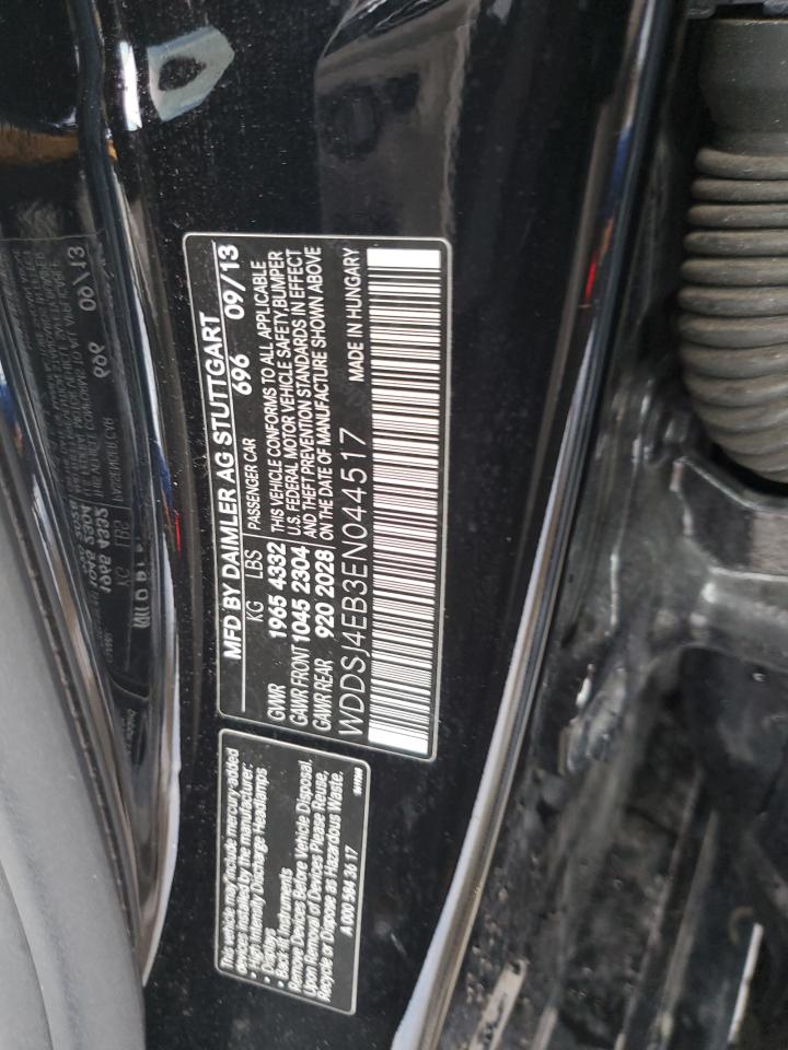 2014 Mercedes-Benz CLA-klasse VIN WDDSJ4EB3EN044517 Copart auction photo, hail damage thumbnail 12