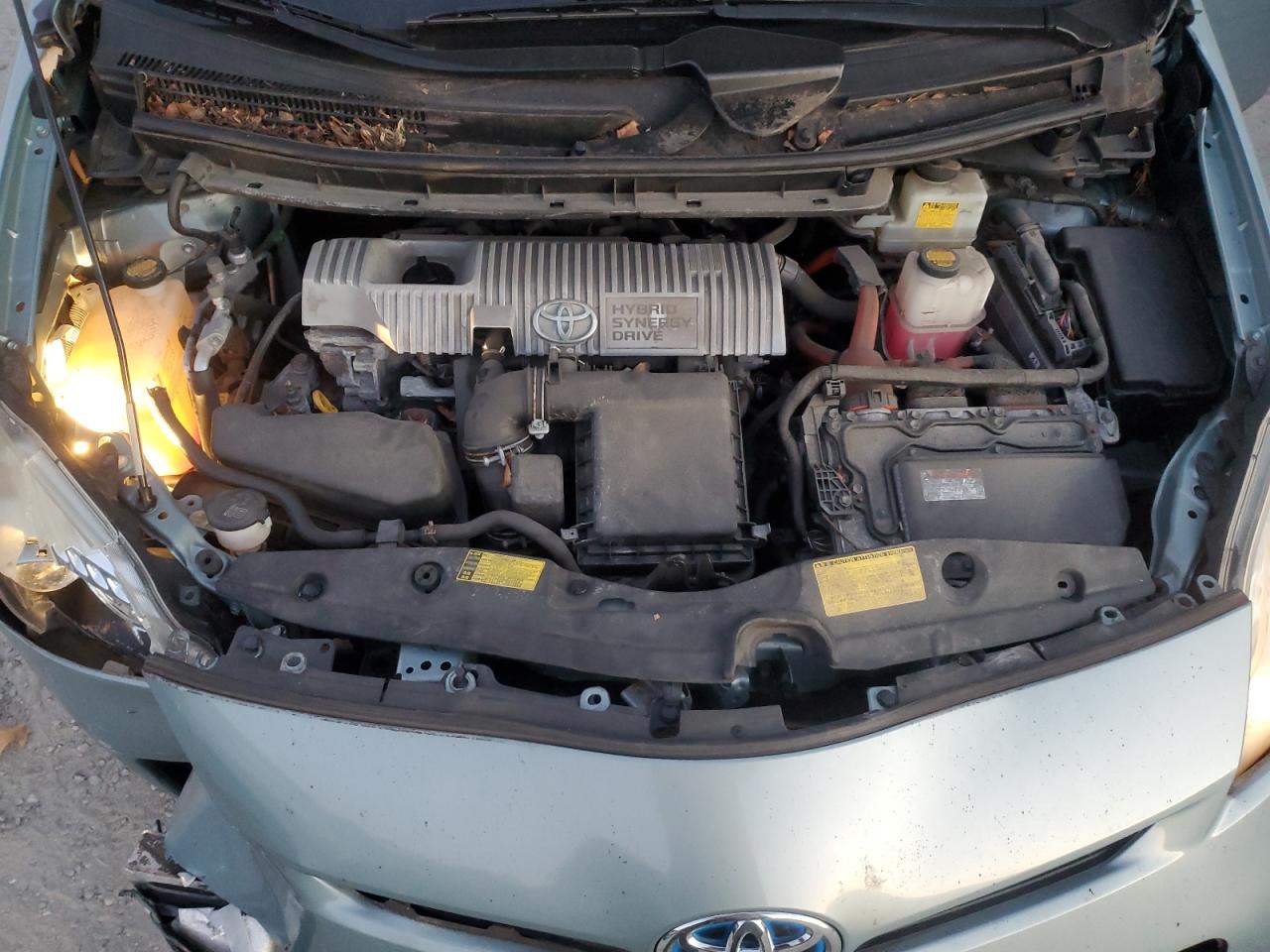 2013 Toyota Prius VIN JTDKN3DU9D1723810 Copart auction photo, front end damage thumbnail 11