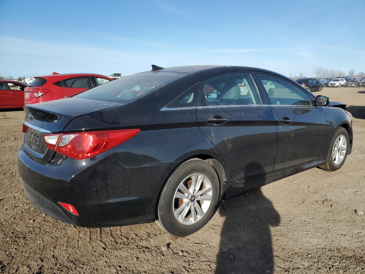 2014 Hyundai Sonata VIN 5NPEB4AC0EH893412 Copart auction photo, front end / minor dent/scratches damage thumbnail 3