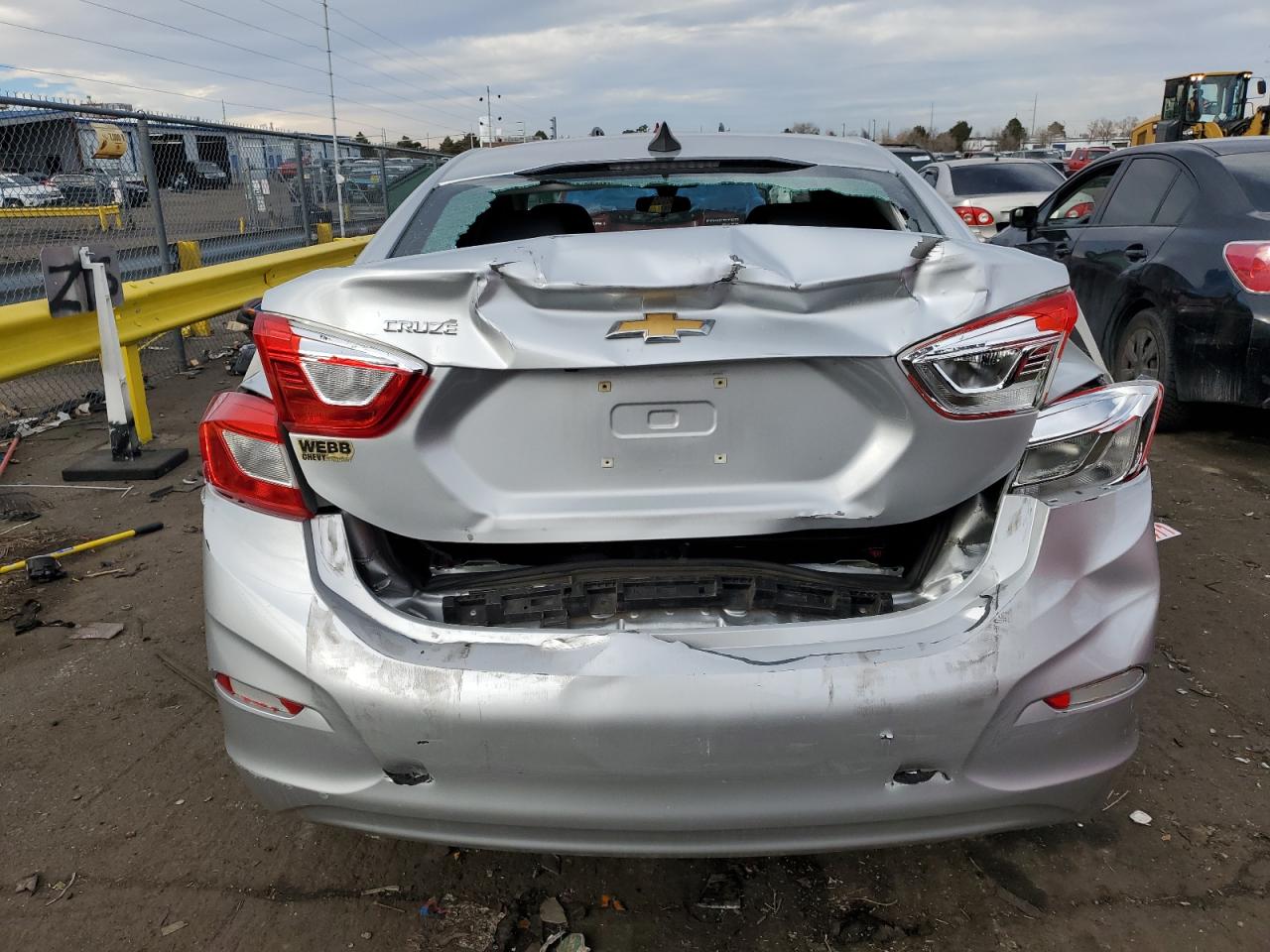 2017 Chevrolet Cruze VIN 1G1BC5SM0H7176975 Copart auction photo, rear end damage thumbnail 6