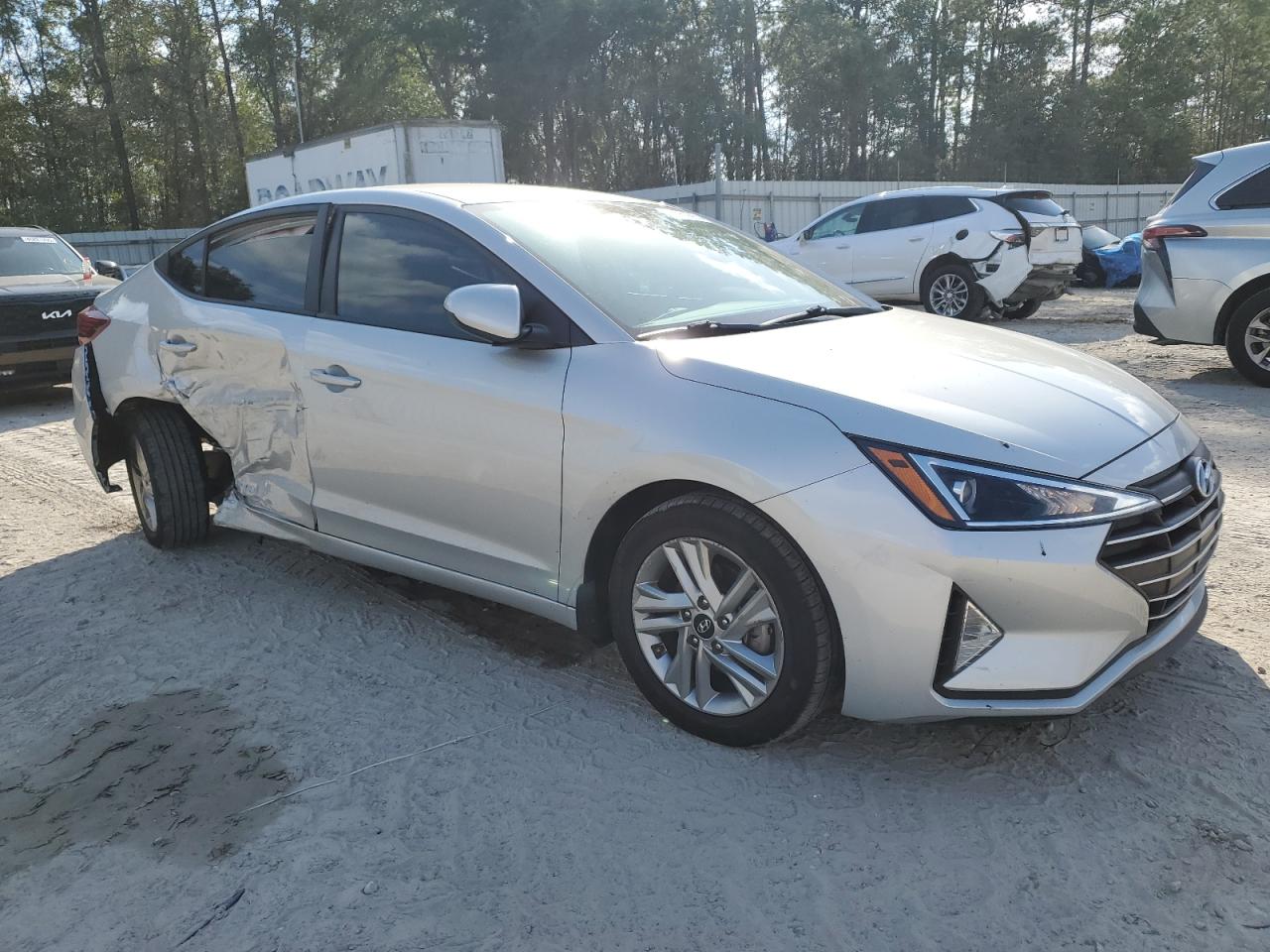 2020 Hyundai Elantra VIN 5NPD84LF4LH540539 Copart auction photo, side damage thumbnail 4