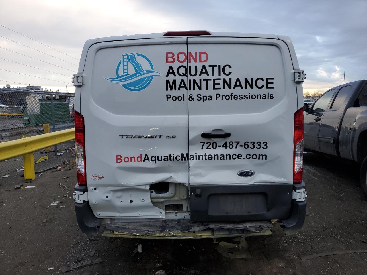 2017 Ford Transit VIN 1FTYE1YM8HKA16920 Copart auction photo, rear end / front end damage thumbnail 6