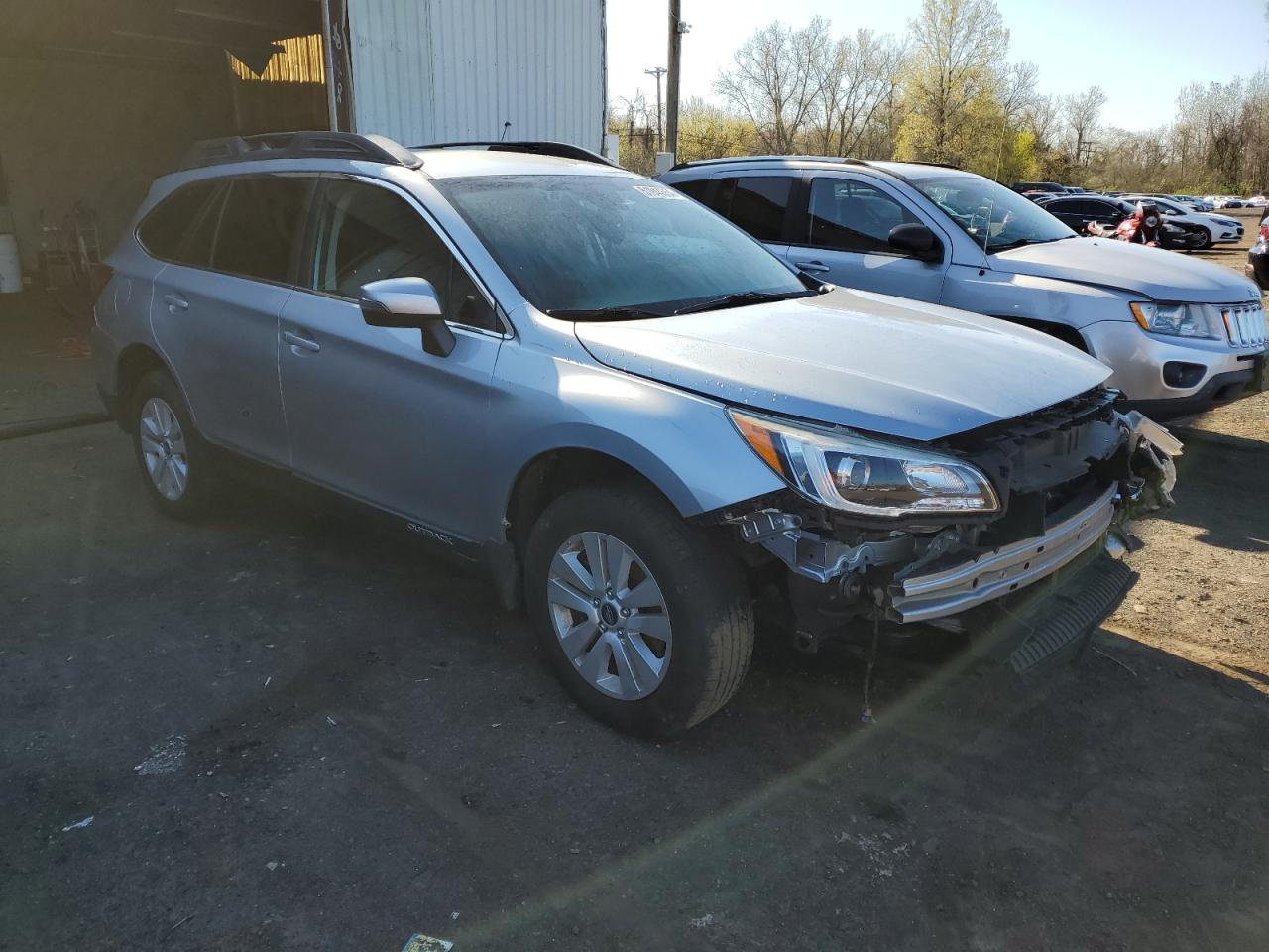 2017 Subaru Outback VIN 4S4BSAFC0H3201400 Copart auction photo, front end / side damage thumbnail 4