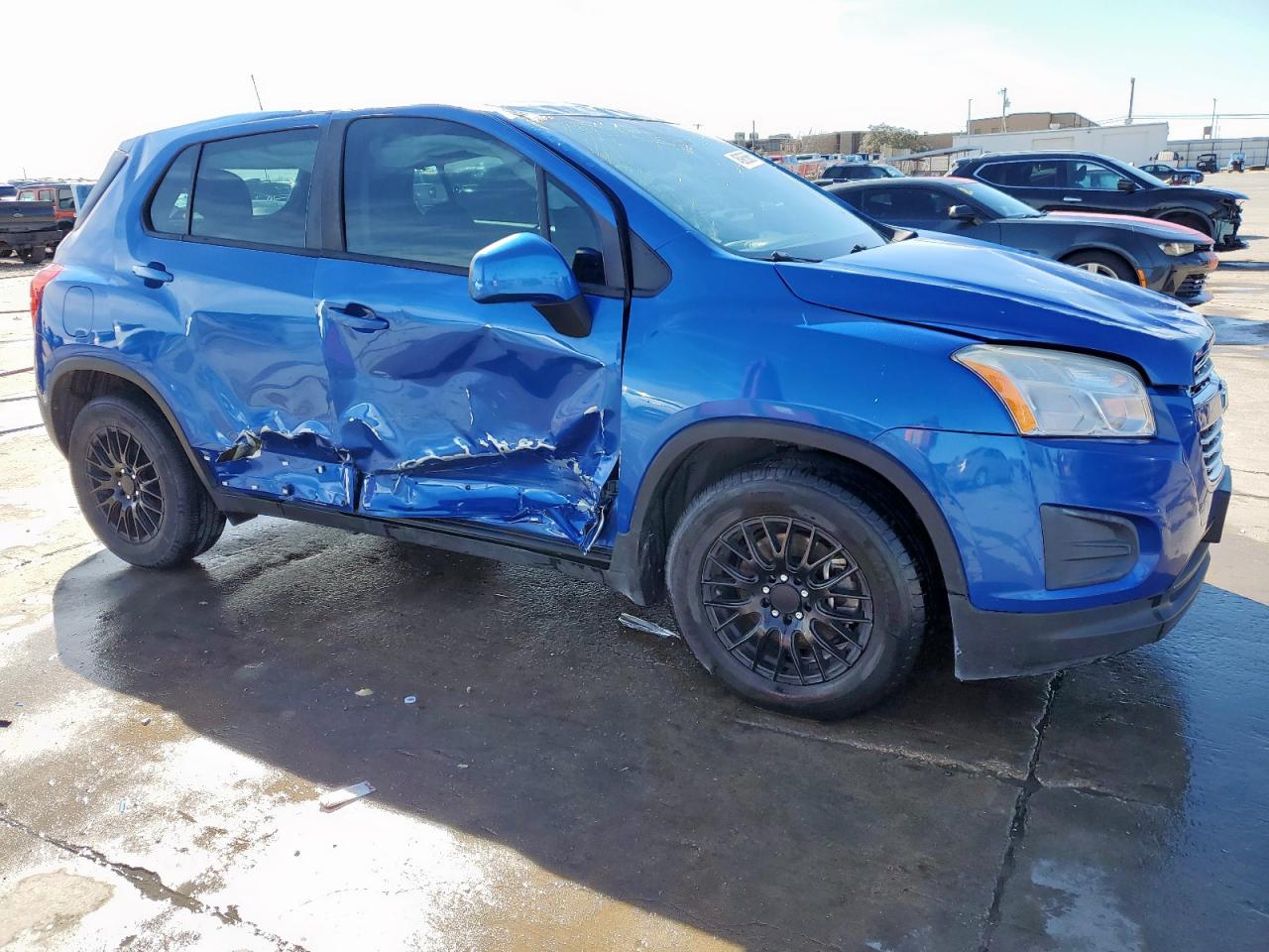 2016 Chevrolet Trax VIN KL7CJKSB1GB750880 Copart auction photo, rollover damage thumbnail 4
