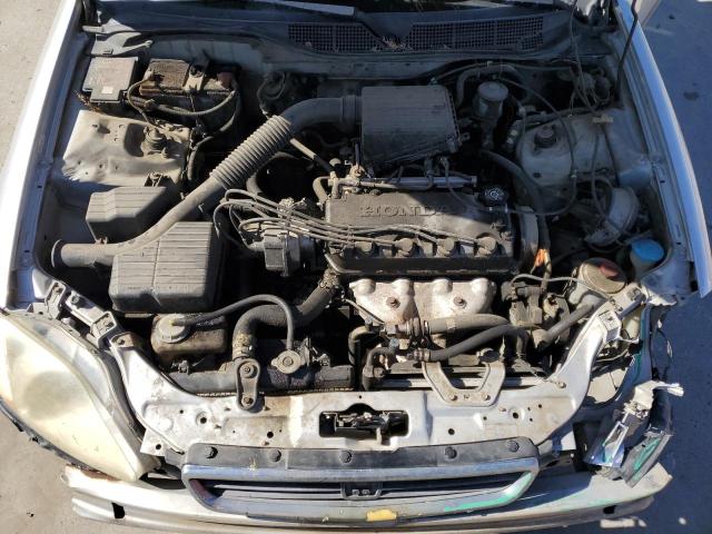 1998 Honda Civic VIN 2HGEJ6674WH626229 Copart auction photo, front end / side damage thumbnail 11