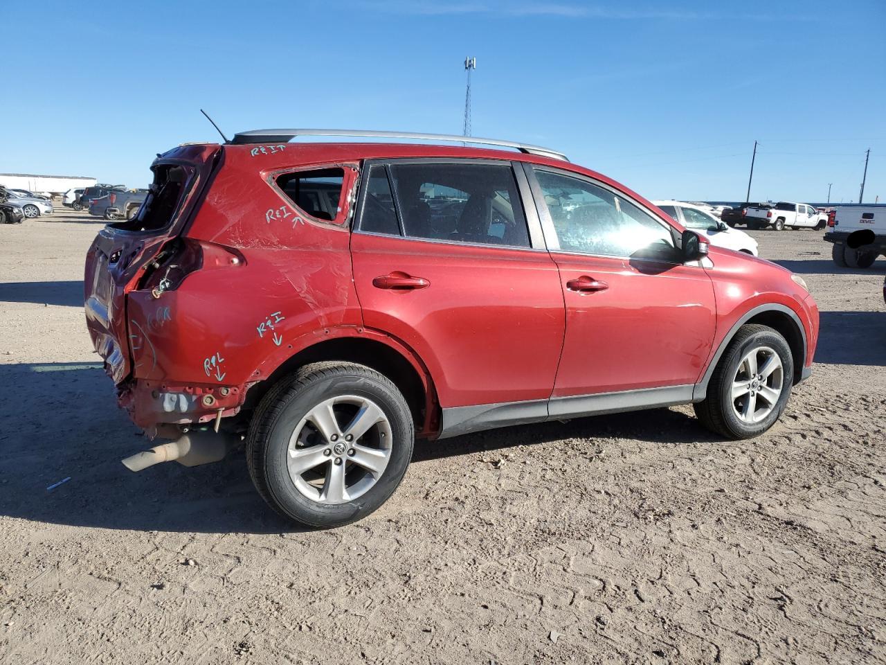2015 Toyota RAV 4 VIN 2T3WFREV9FW149321 Copart auction photo, rear end / minor dent/scratches damage thumbnail 3