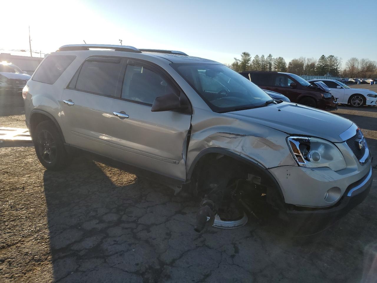 2009 GMC Acadia VIN 1GKER13D09J142635 Copart auction photo, front end / side damage thumbnail 4