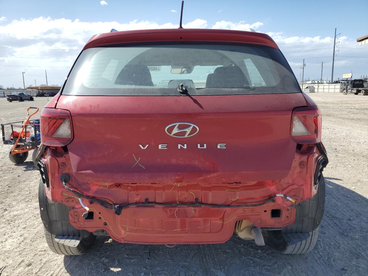 2023 Hyundai Venue VIN KMHRC8A35PU220965 Copart auction photo, rear end / minor dent/scratches damage thumbnail 6
