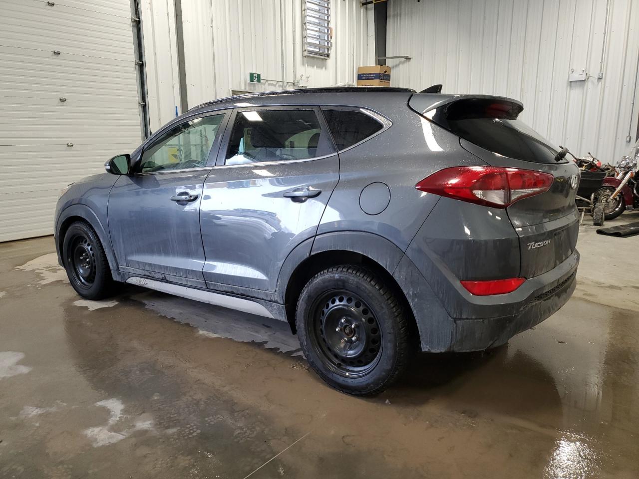 2017 Hyundai Tucson VIN KM8J3CA49HU457288 Copart auction photo, front end / side damage thumbnail 2
