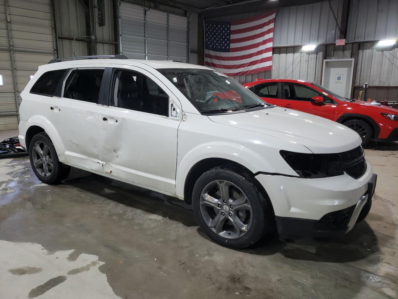2017 Dodge Journey VIN 3C4PDDGG9HT517714 Copart auction photo, side / front end damage thumbnail 4