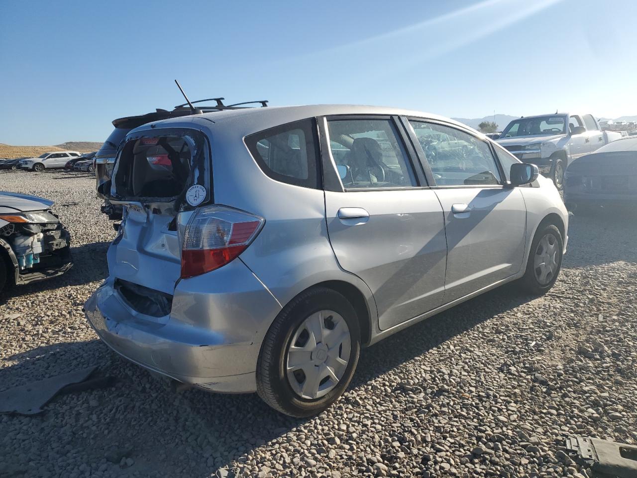 2012 Honda Fit VIN JHMGE8G31CC029961 Copart auction photo, front end / rear end damage thumbnail 3
