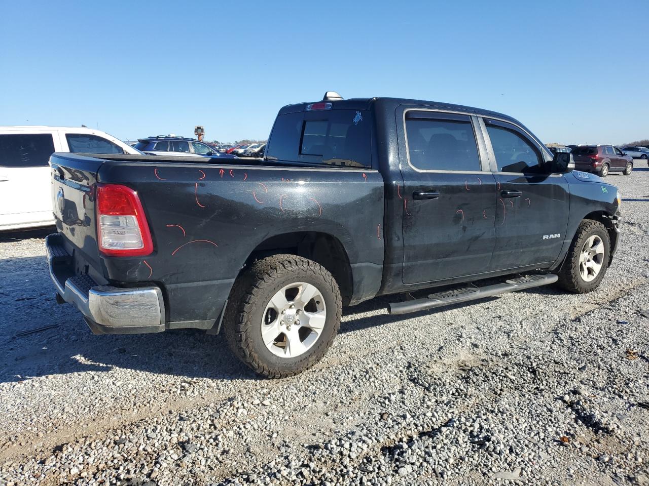 2021 RAM 1500 VIN 1C6RREFT2MN708195 Copart auction photo, front end / minor dent/scratches damage thumbnail 3