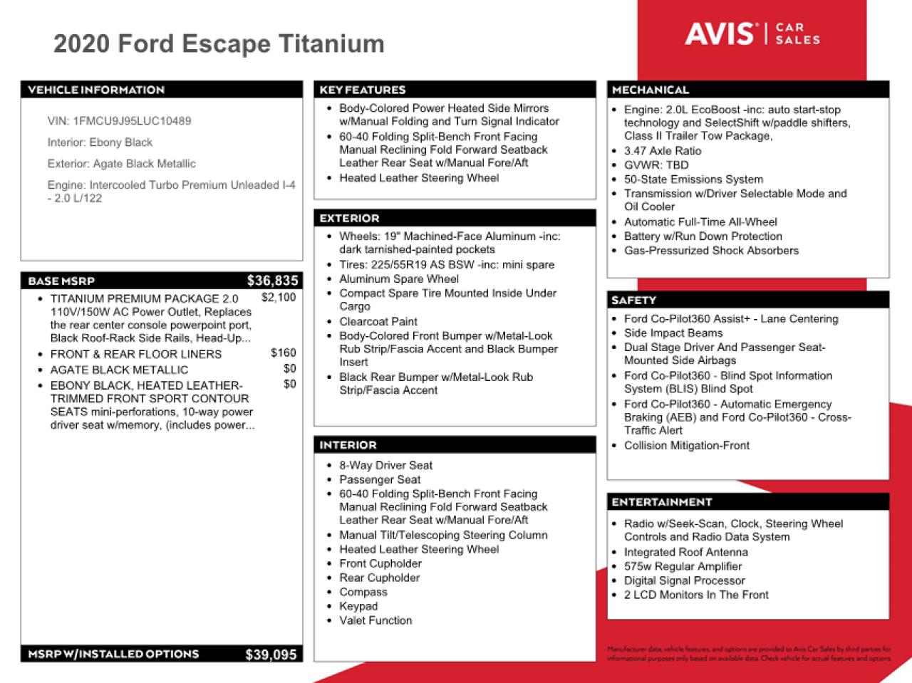 2020 Ford Escape VIN 1FMCU9J95LUC10489 Copart auction photo, side / minor dent/scratches damage thumbnail 13