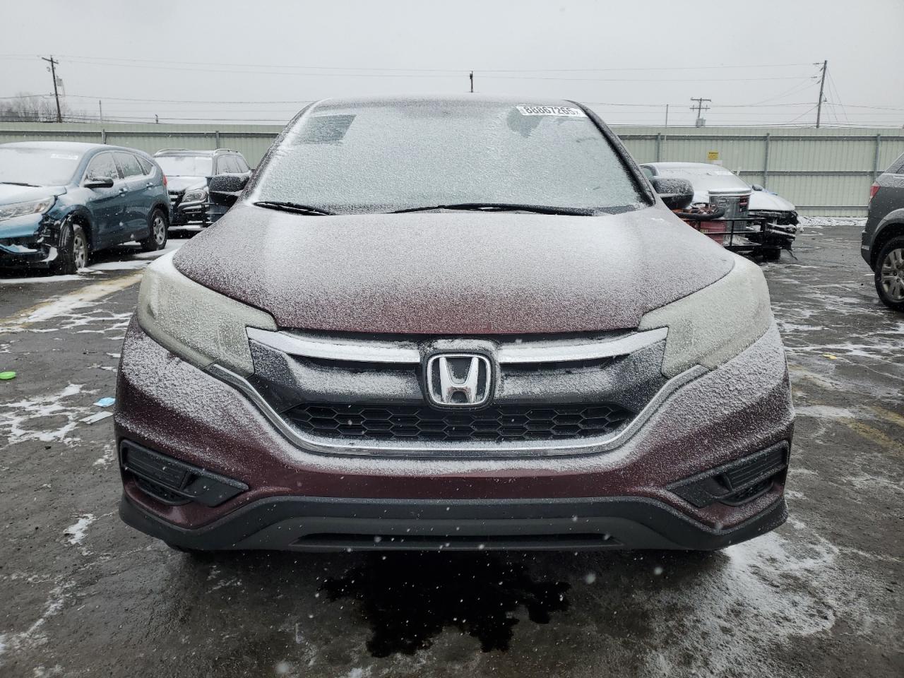 2015 Honda CR-V VIN 5J6RM4H37FL049277 Copart auction photo, side / front end damage thumbnail 5