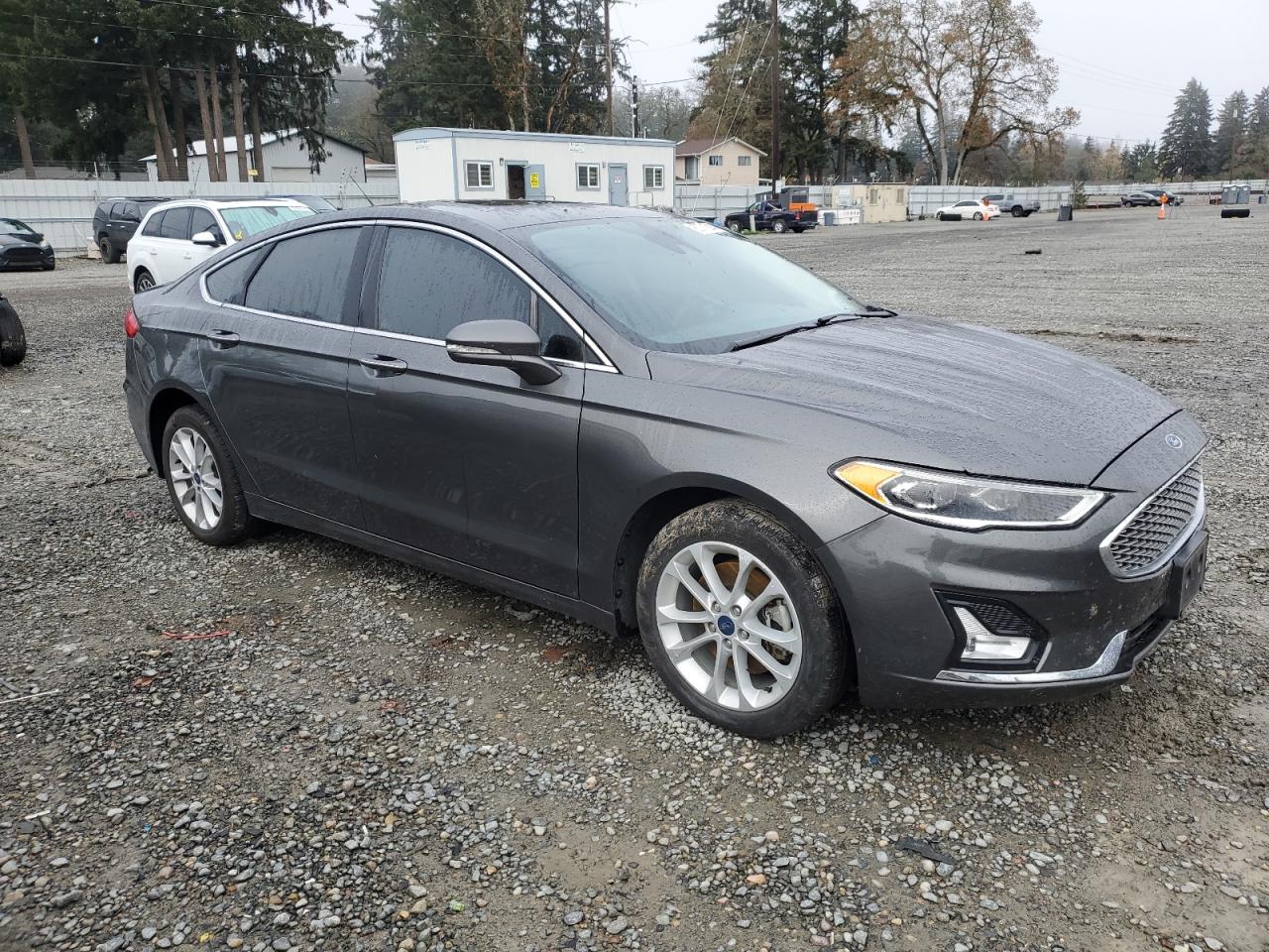 2019 Ford Fusion VIN 3FA6P0SU9KR252389 Copart auction photo, side damage thumbnail 4