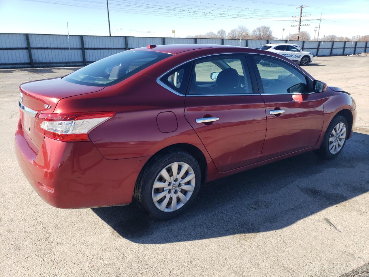 2015 Nissan Sentra VIN 3N1AB7AP7FY256155 Copart auction photo, front end / frame damage damage thumbnail 3