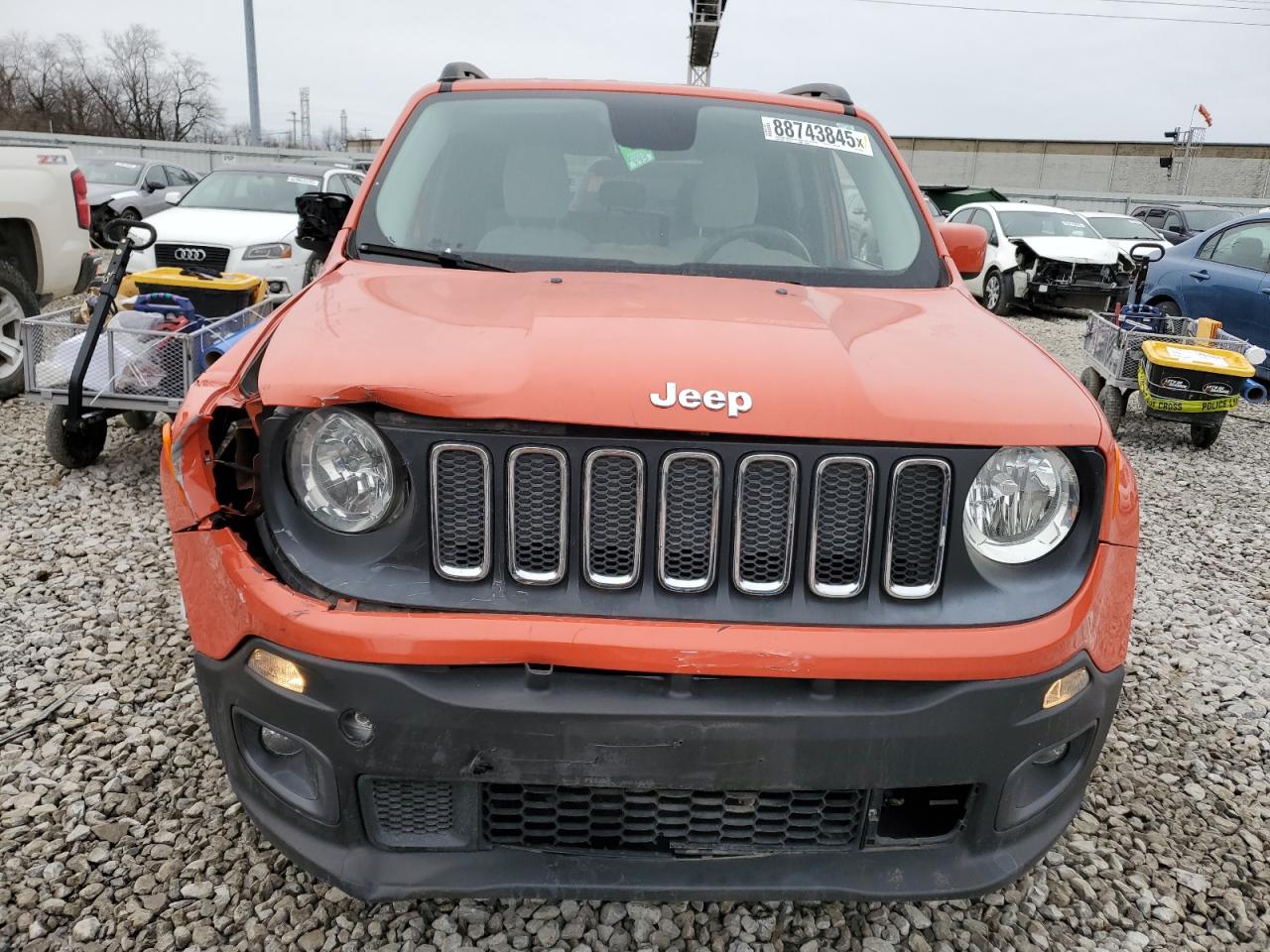 2015 Jeep Renegade VIN ZACCJABT0FPB21833 Copart auction photo, front end damage thumbnail 5