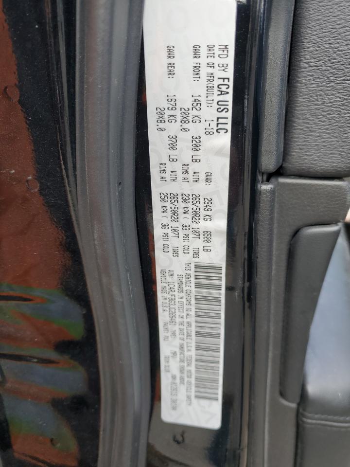 2018 Jeep Grand Cherokee VIN 1C4RJFBG3JC286461 Copart auction photo, front end / top/roof damage thumbnail 16